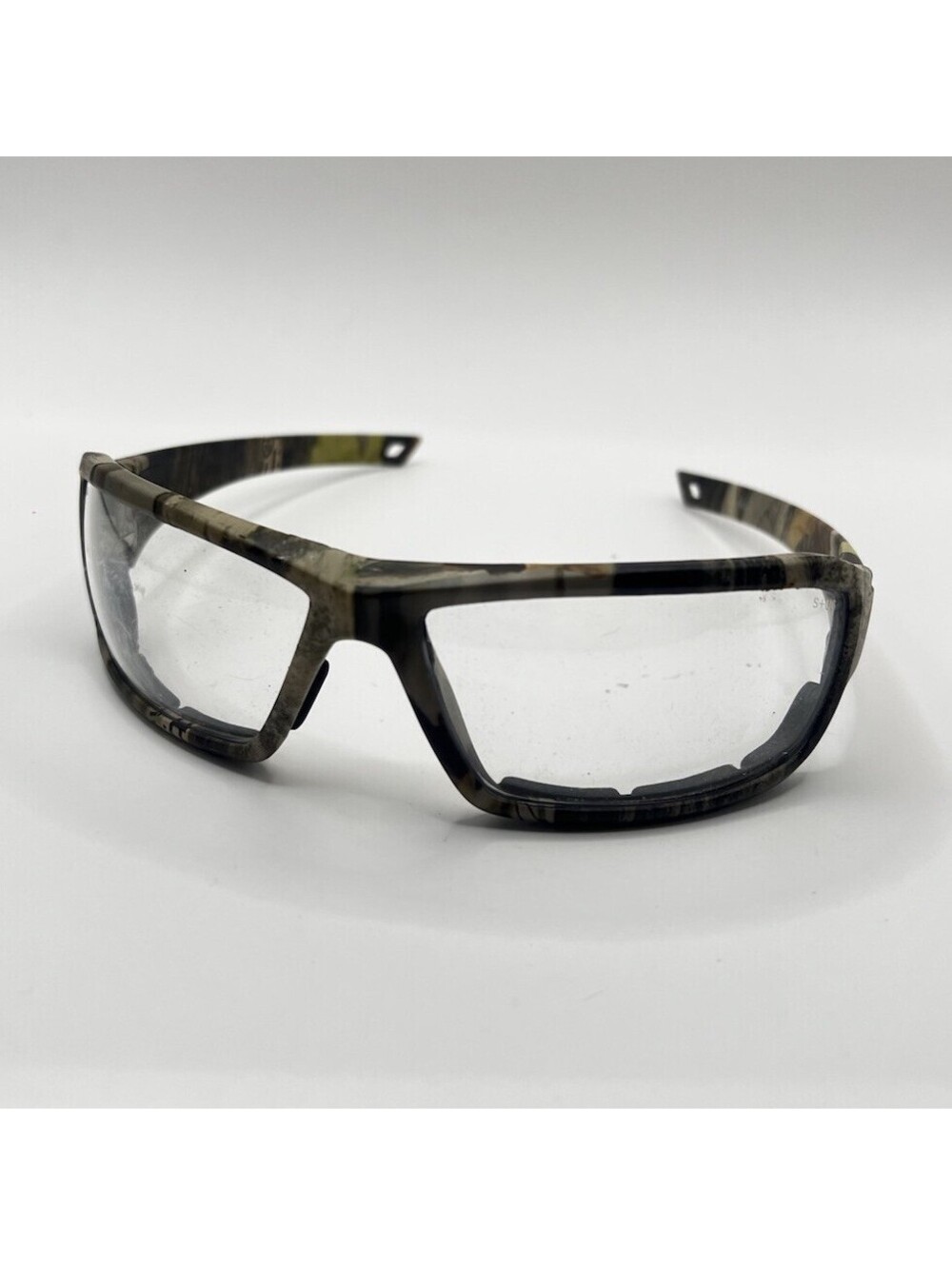 Camo Safety Glasses Clear Lenses | RealTree Camouflage Wrap Frame Eye Protection